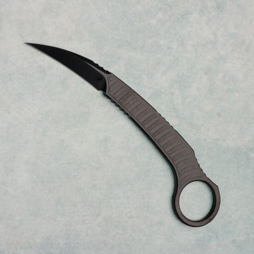 Microtech Bastinelli Feather Karambit S/E Fixed Blade DLC Standard Signature Series 215-1DLCS