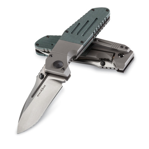 Benchmade Dual-Action Green G-10 Gold Class 7505-132