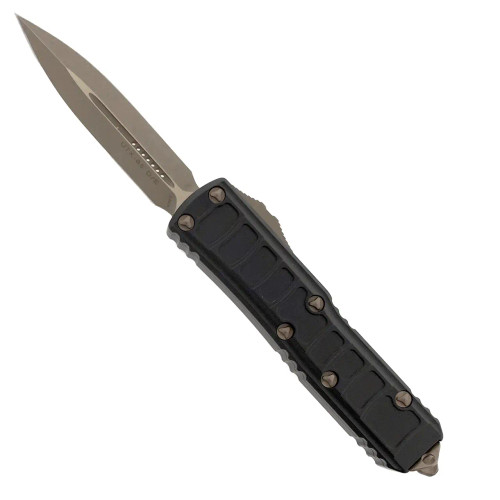 Microtech UTX-85 II D/E Black Handle Bronze Apocalyptic Standard Blade Signature Series  232II-13APS