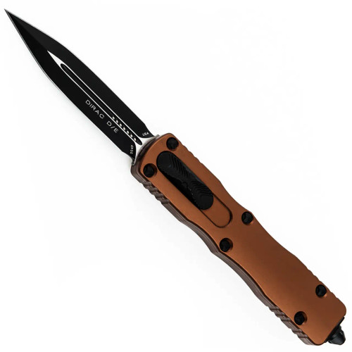 Microtech Dirac D/E Tactical Black Handle Black Blade Standard 225