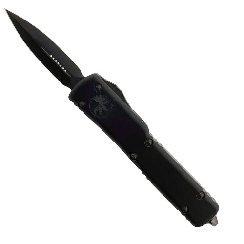 Microtech UTX-70 Cali Legal D/E Shadow Black Handle DLC Standard Blade DLC Hardware Signature Series CA147-1DLCTSH