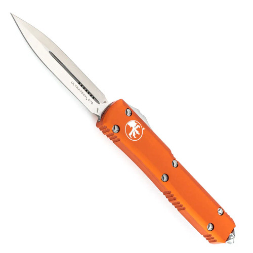 Microtech Ultratech D/E Orange Handle Satin Standard Blade 122-4OR