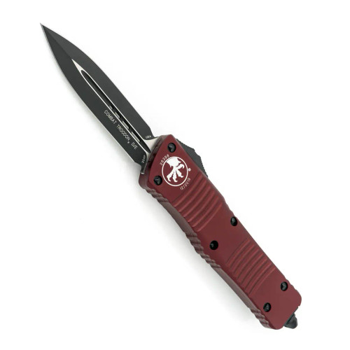 Microtech Combat Troodon D/E Merlot Handle Black Standard Blade 142-1MR