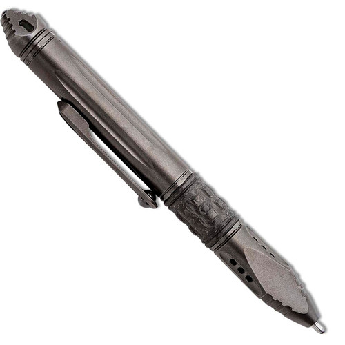 Microtech Kyroh Mini Pen Shot Peened Titanium w/ Tritium Insert 403M-TI-SPTRI