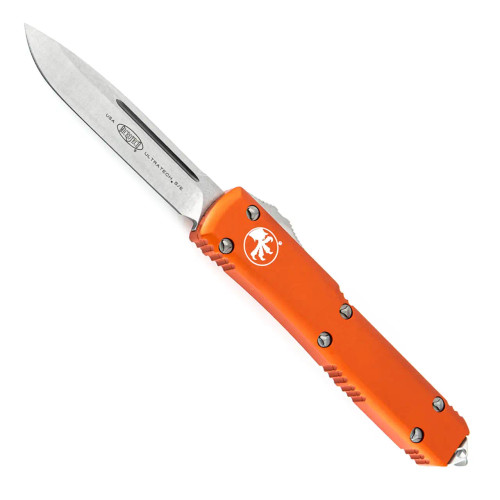 Microtech Ultratech S/E Orange Handle Stonewash Standard Blade 121-10OR