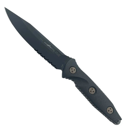 Microtech Socom Alpha S/E Carbon Fiber Handle DLC Partial Serrated Blade 113-2DLCCFS