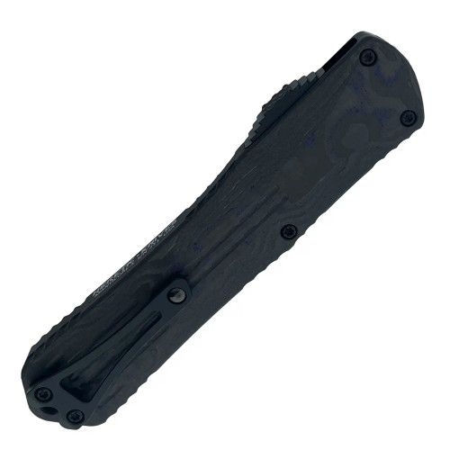 Heretic Knives Manticore X Recurve Black Handle w/ Purple Camo Carbon Back DLC Standard Blade H033-6A-PUCF