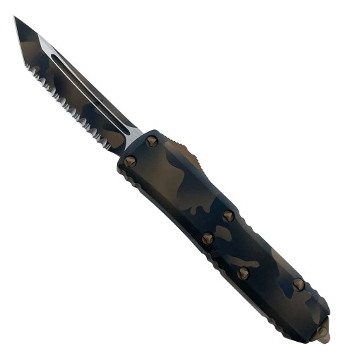 Microtech UTX-85 T/E Coyote Camo Full Serrated Signature Series  233-3CCS