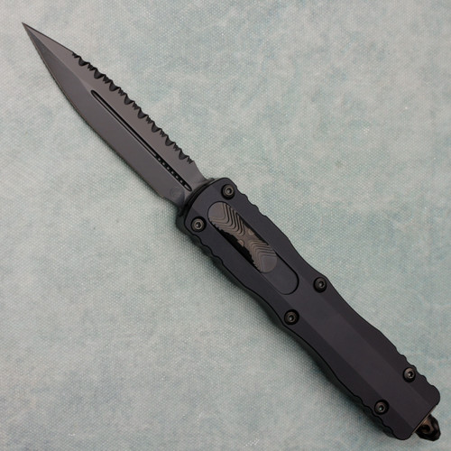 Microtech Dirac Delta D/E Shadow Fully Serrated Signature Series 227-3DLCTSH