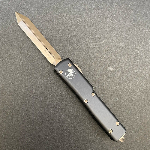 Microtech UTX-70 Spartan Black Handle Bronzed Standard 249-13