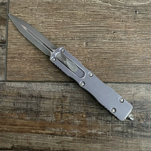 Microtech Dirac D/E Distressed Gray Apocalyptic Standard 225-10DGY