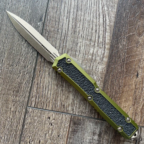 Microtech Makora D/E OD Green Bronze Standard Signature Series 206-13ODS