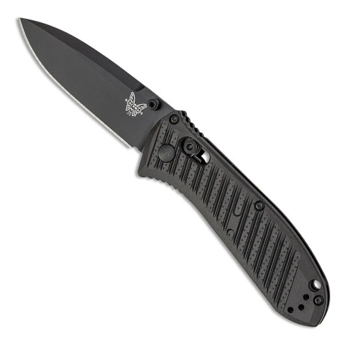 Benchmade Mini Presidio II Axis Lock Milled Black CF-Elite Handle Black Blade 575BK-1