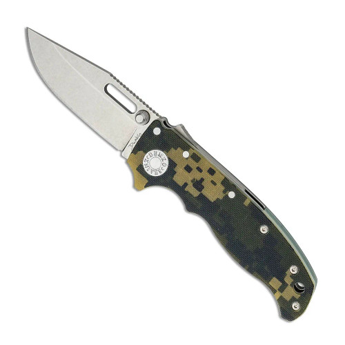 Demko AD-20.5 Shark Lock Camo G10 Handle Stonewash Clip Point S35VN Blade