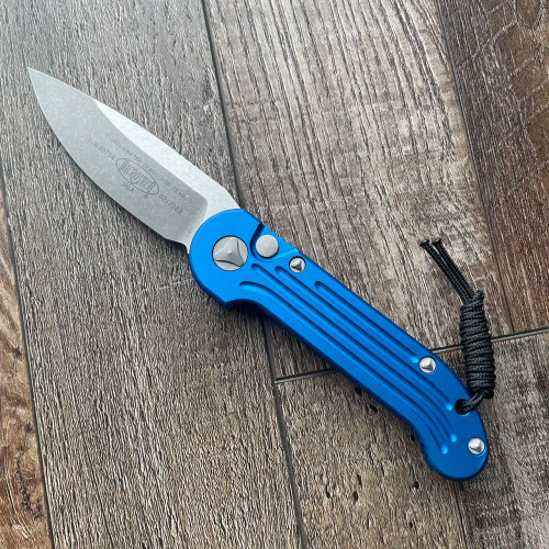 Microtech LUDT Auto Blue Apocalyptic Standard 135-10APBL