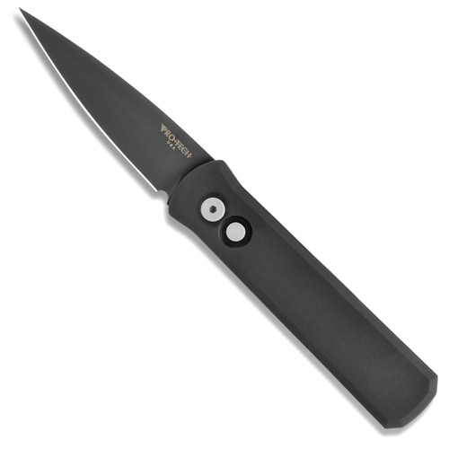 ProTech-721-Godson-Solid-Black-Handle-DLC-Blade