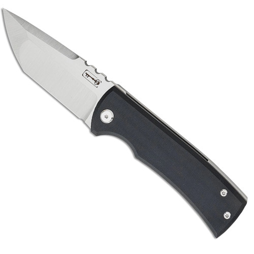 Chaves Ultramar Redencion 229 Kickstop Flipper Tanto Black G-10 Handle Satin Blade