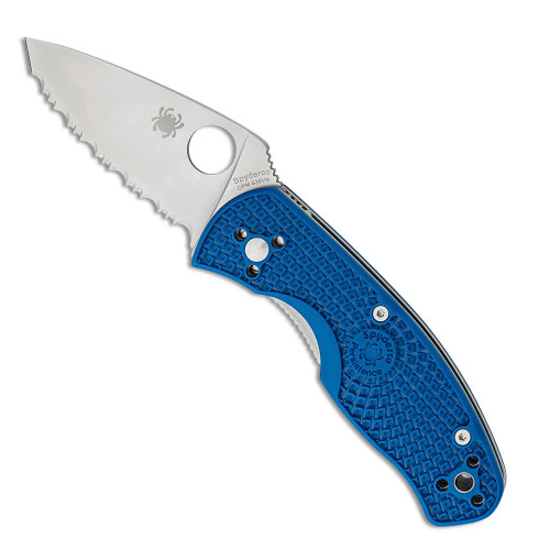 Spyderco Persistence Lightweight Liner Lock Blue FRN Handles Satin Blade C136SBL