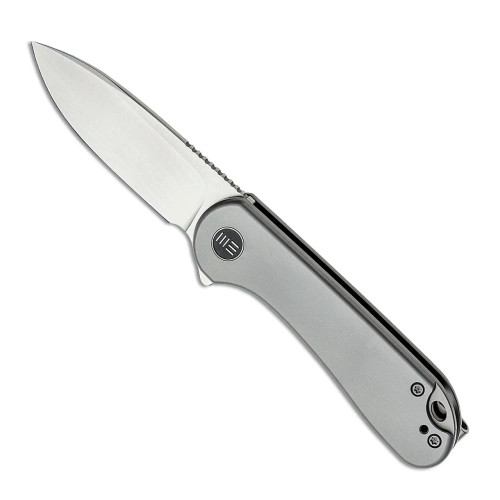 We Knife Co. Elementum Frame Lock Titanium Handle Satin Blade WE18062X-1