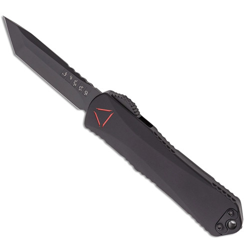 Heretic Knives Manticore E Tanto Predator Black Handle DLC Blade Lanyard w/ Silver Brass Bead H027-6A-PRED