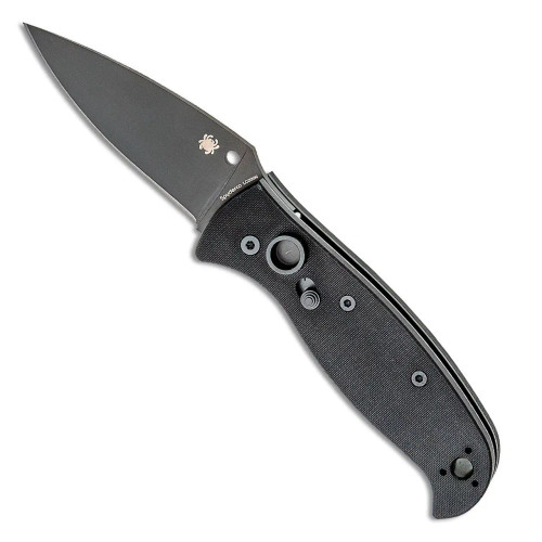 Spyderco Autonomy 2 Auto Black G-10 Handles Black LC200N Blade C165GPBBK2
