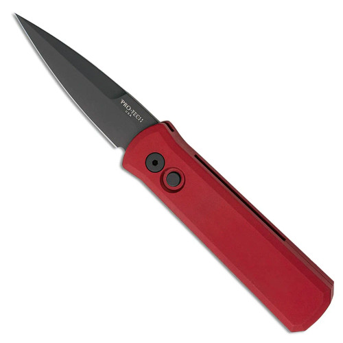 Pro-Tech Godson Solid Red Handle DLC Blade 721-RED