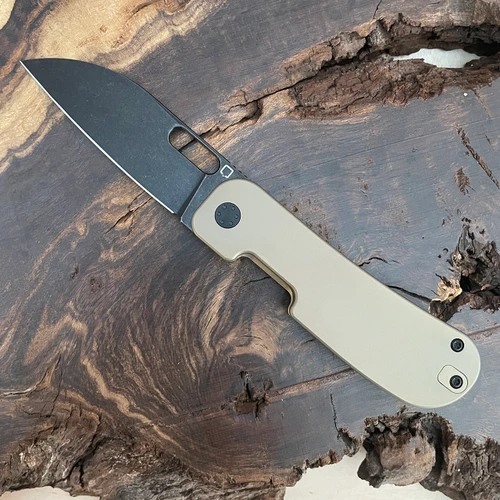 Qvist Bladeworks Variant PE3 Frame Lock Bronze Titanium Handle