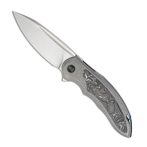 We Knife Co. Makani Frame Lock Titanium Handle With Aluminum Carbon Fiber Inlay Hand Rubbed Satin Blade Limited Edition WE21048B-2
