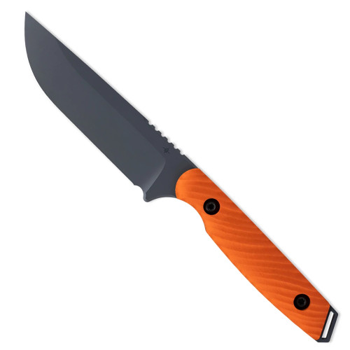 Toor Knives Field 2.0 Fixed Blade Backcountry Blaze Orange HI-VIZ G10 Handle GunKote Blade