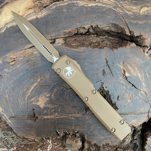 Microtech Ultratech D/E Cerakote Tan Standard 122-1CTA