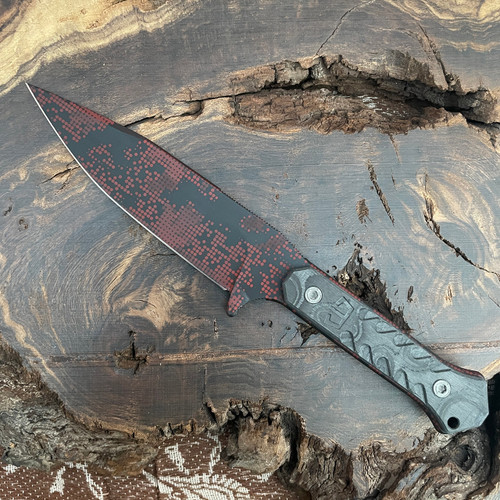 Blackside Customs Strider Knives SLCC Fixed Blade Tanto Carbon 