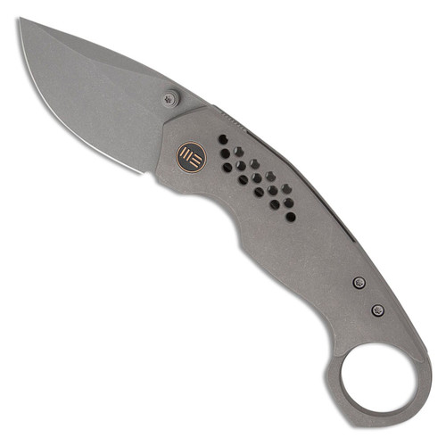 We Knife Co. Envisage Frame Lock Titanium Handle Stonewashed Blade WE22013-1