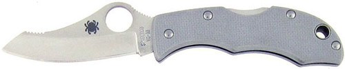 Spyderco Jester Gray G-10 Plain CJGGYP