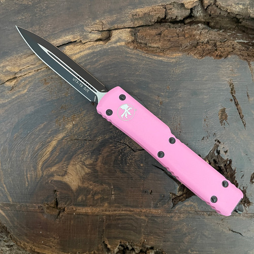 Microtech UTX-70 D/E Cerakote Pink Handle Black Standard Blade 147-1BPK