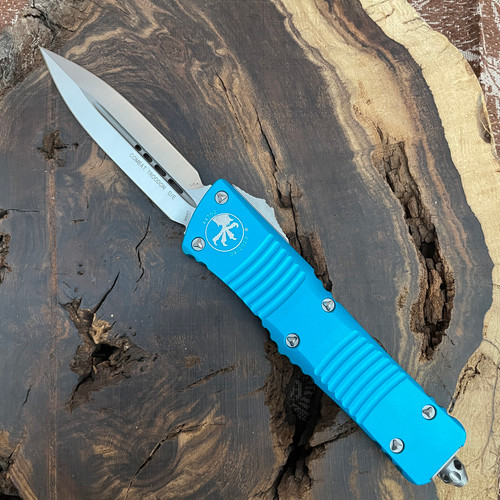 Microtech Combat Troodon D/E Turquoise Satin Standard 142-4TQ