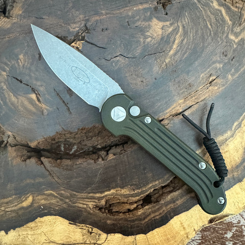 Microtech LUDT Auto Weathered OD Green Apocalyptic Standard 135-10APWOD