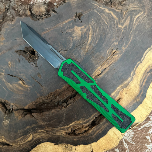 Heretic Knives Colossus T/E Toxic Green w/ Black Grip Inlays DLC Standard H040-6A-TXGRN