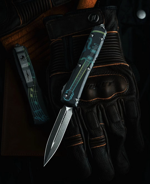 Microtech Ultratech D/E NCKS 2023 Teal Green Apocalyptic Standard Signature Series 122-10APNCKS