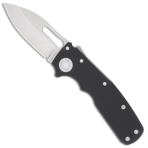 Demko AD-20.5 Shark Cub Shark Lock Black Aluminum Handle Stonewash Slicer CPM-20CV Blade