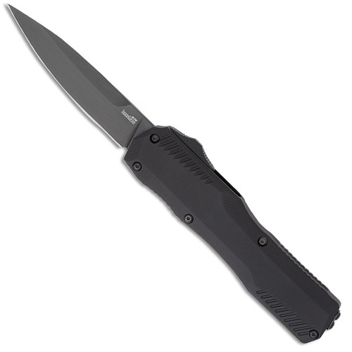 Kershaw Livewire Automatic Black Aluminum Handle Black MagnaCut Blade 9000BLK