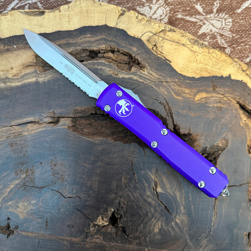 Microtech Ultratech S/E Purple Stonewash Serrated 121-11PU