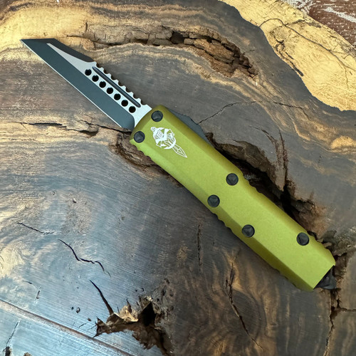Microtech UTX-85 Warhound OD Green Standard Signature Series 719W-1ODS