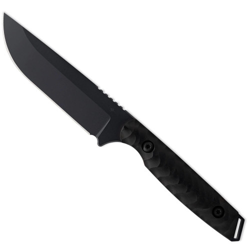 Toor Knives Field 2.0 Fixed Blade Ebony Wood Handle Battleship Gray Blade