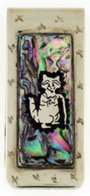 Colonel Coon Brian Yellowhorse Money Clip Abalone CCBY093