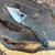 Borka Blades Ti2Designs Stitch Patriot Titanium Handle Satin Rock Grind M390 Blade