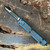 Microtech Ultratech Hellhound Weathered Blue Hex Handle Black Standard Blade Signature Series 119-1HXWBLS