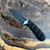 Bastinelli Creations Sin Nude Fixed Blade Black Tsukamaki Grip Handle Custom Two Tone Satin Black Blade