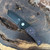 Beans Blades Mini Warrior Folder T/E Black PVD Handles RK08G-Purple Haze Cross Cut Carbon Fiber Inlay Black PVD M390 Blade