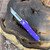 Microtech UTX-85 Hellhound Purple Stonewash Standard Signature Series 719-10PUS