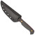Toor Knives Heavy Metal Krypteia Fixed Blade Carbon Fiber Handle Black Blade